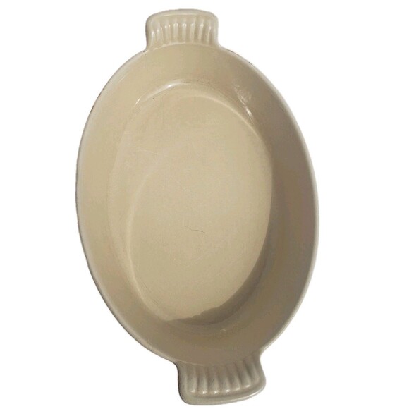 Vintage Le Creuset 24 Oval Au Gratin Cast Iron Casserole Baking Dish Orange Cook - Picture 2 of 10